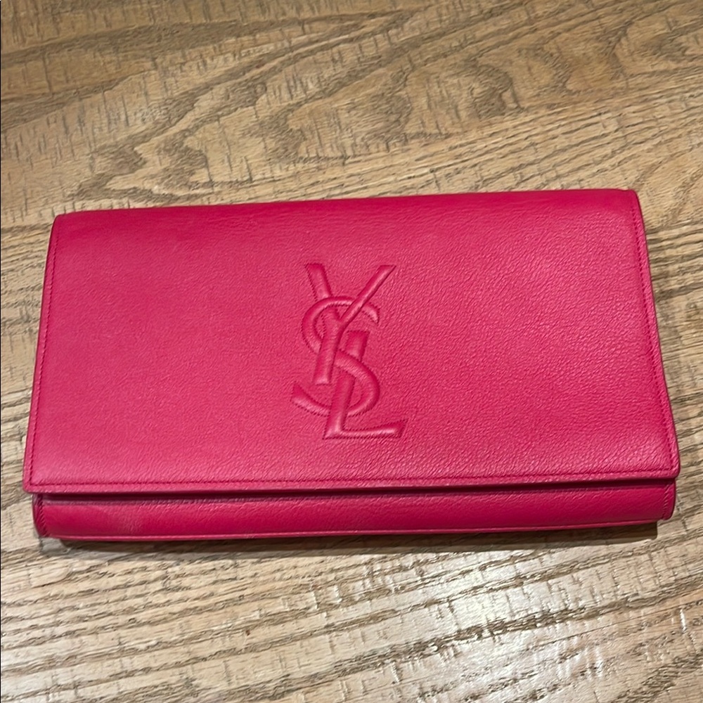 Yves Saint Laurent Leather Clutch Bag - Picture 5 of 9